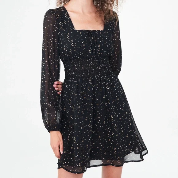 Aeropostale Dresses Star Print Squareneck Fit Flare Dress